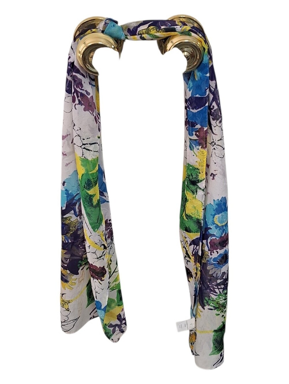 Floral Print Scarf Tie Belt - Multicolor - Picture 2 of 4